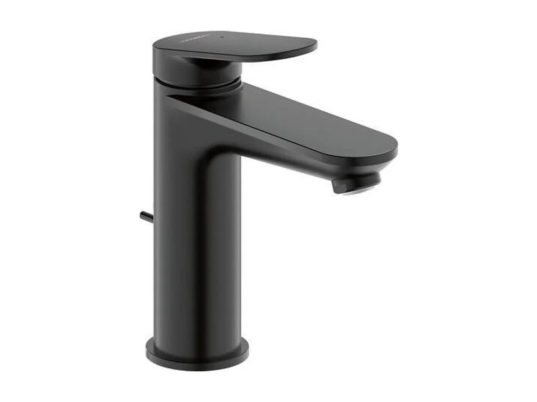 Mitigeur lavabo DUVARIT Wave M avec vidage noir mat