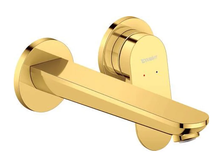 Mitigeur lavabo encastré DURAVIT Wave doré poli