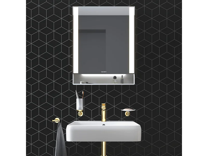 Mitigeur lavabo DUVARIT Wave M avec vidage doré poli