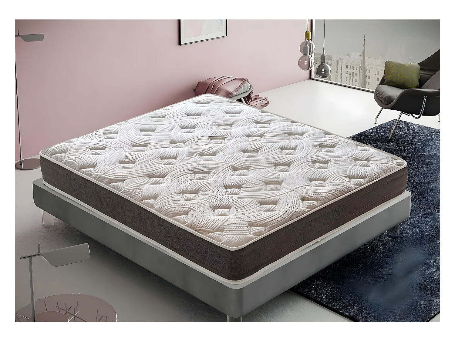Materasso in Memory Foam - Alto 15 cm – 13 Zone di Comfort - Rigidità H3 70x200