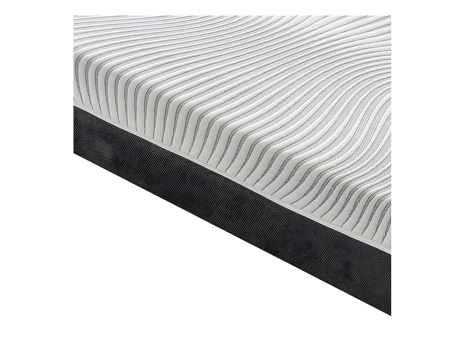 Matelas à ressorts ensachés - mémoire de forme - à 9 zones avec revêtement amovible modèle Bacio 100x200 cm