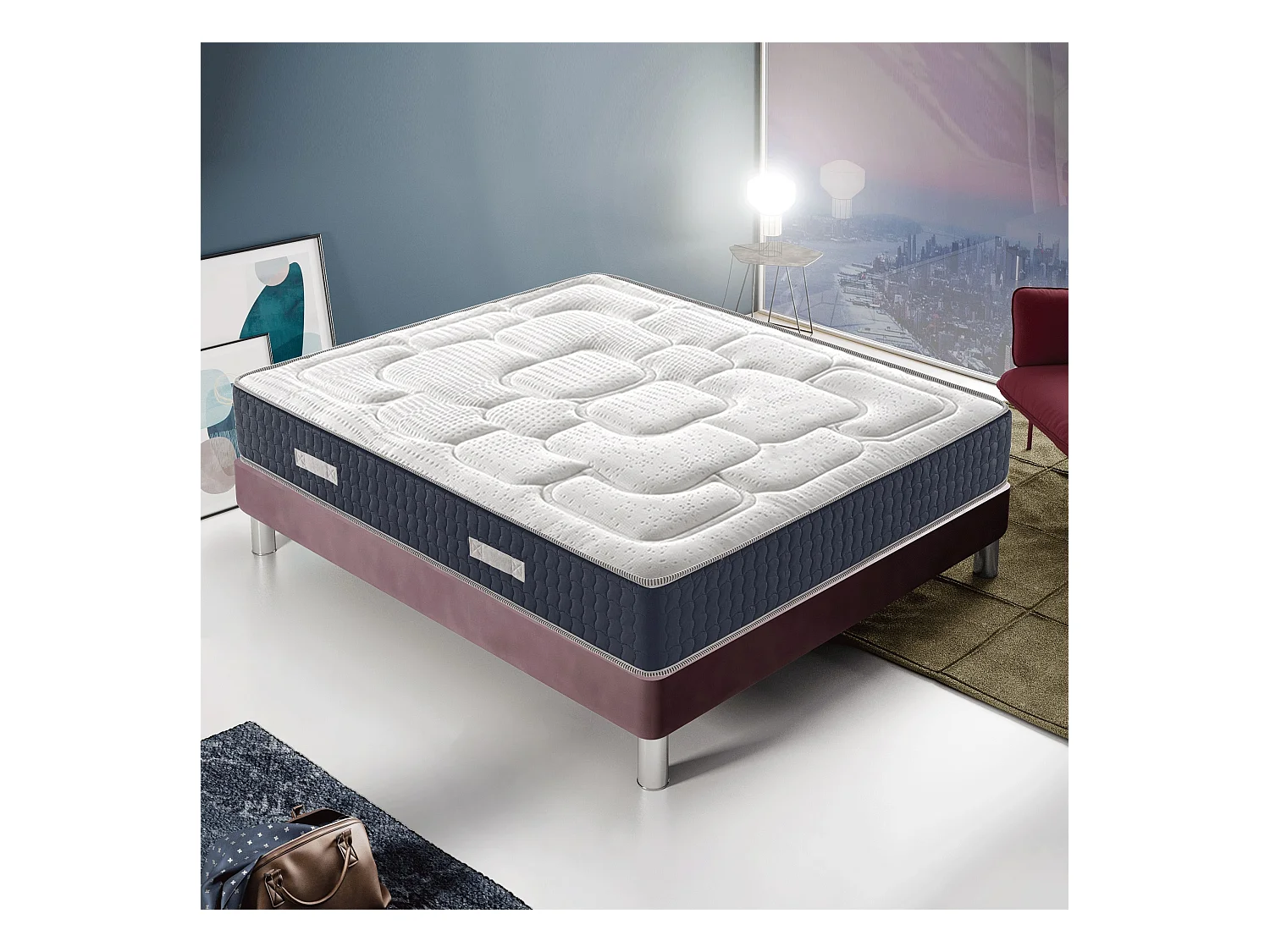 Matelas mémoire de forme - Haut 30 cm - 11 zones de confort – Anatomique 70x190 cm