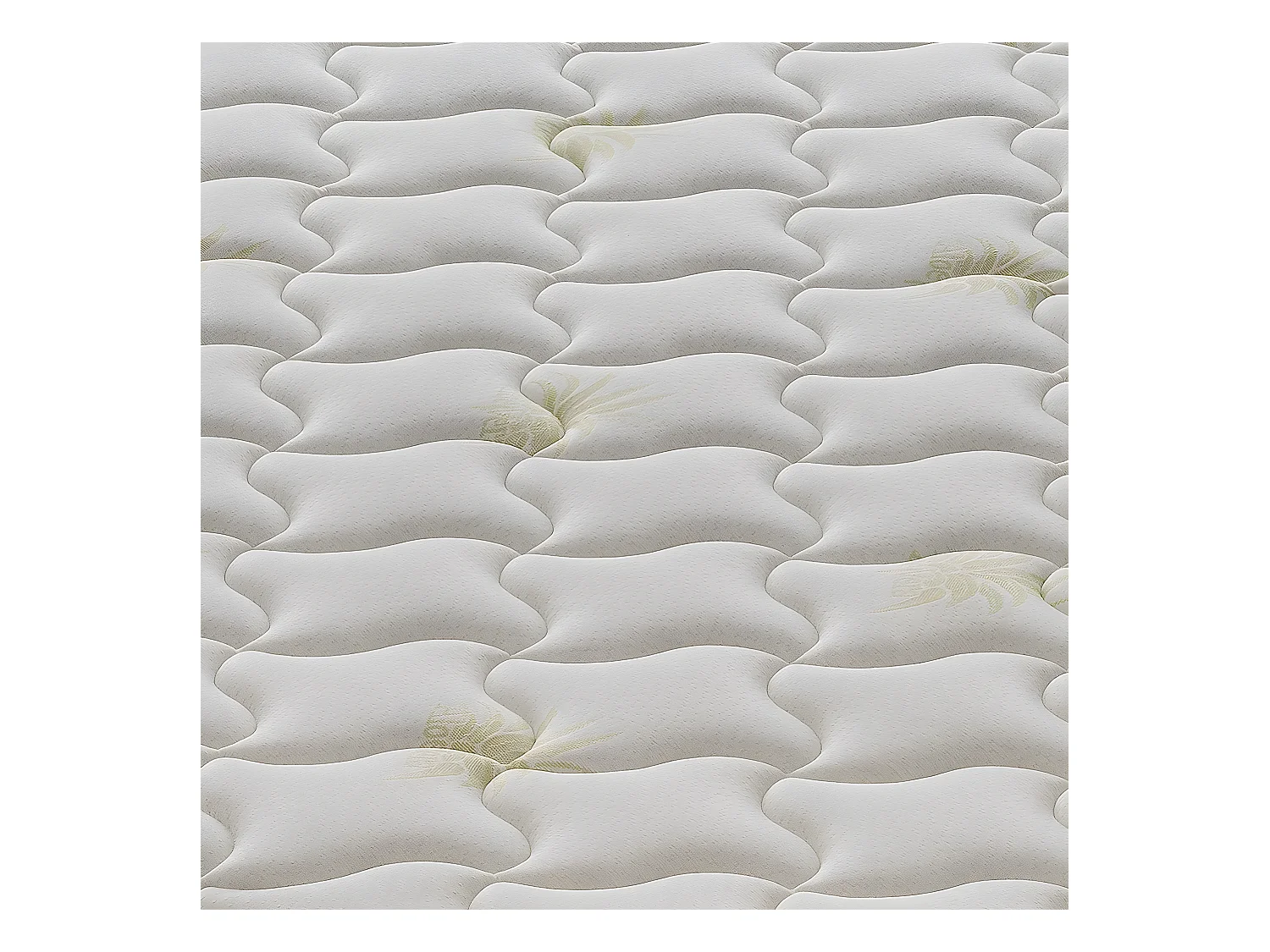 Matelas en mousse à mémoire de forme - 9 zones différentes - Haut 25 cm - Housse amovible en aloès 100x200 cm