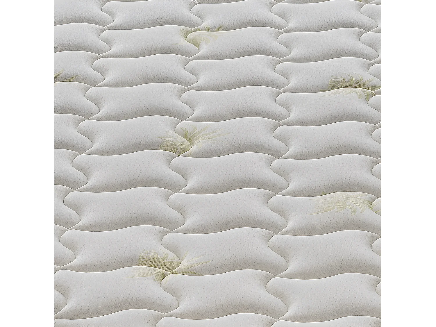 Matelas en mousse à mémoire de forme - 9 zones différentes - Haut 25 cm - Housse amovible en aloès 100x200 cm