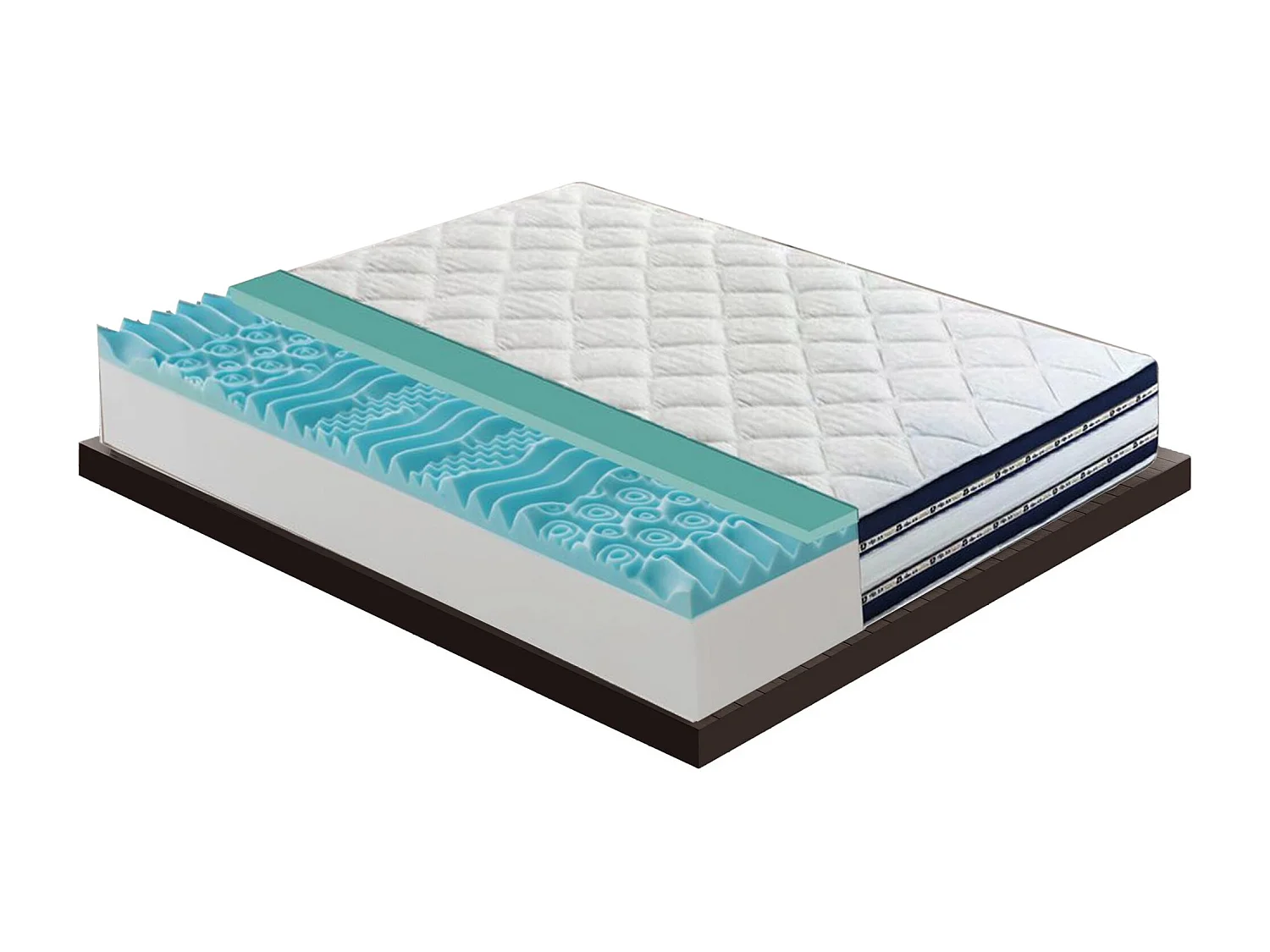 Matelas en mémoire de forme et gel rafraîchissant de 27 cm de hauteur modèle Fantasma 100x200 cm