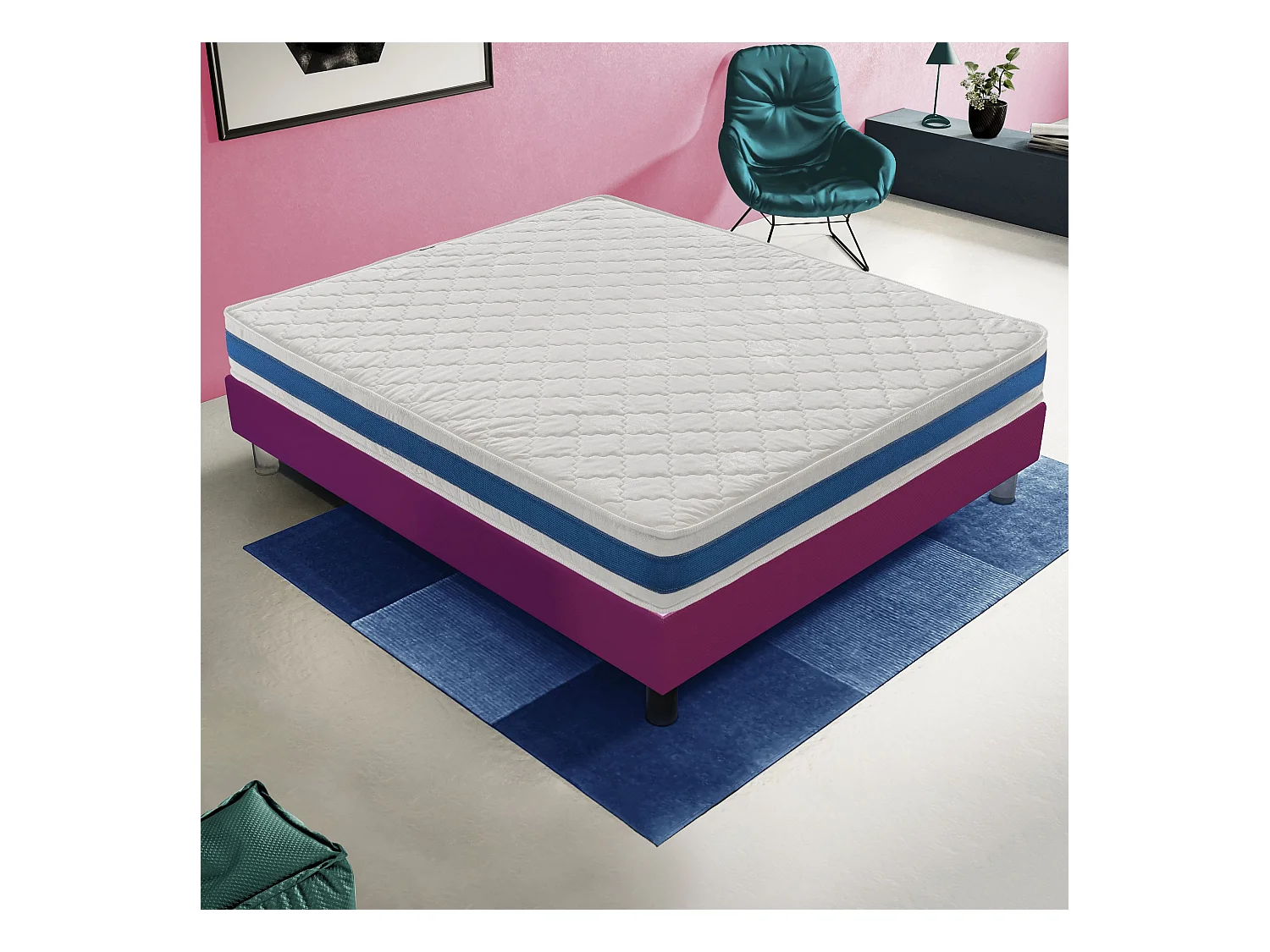 Materasso in Waterfoam - reversibile - 11 zone di comfort - H1 100x190
