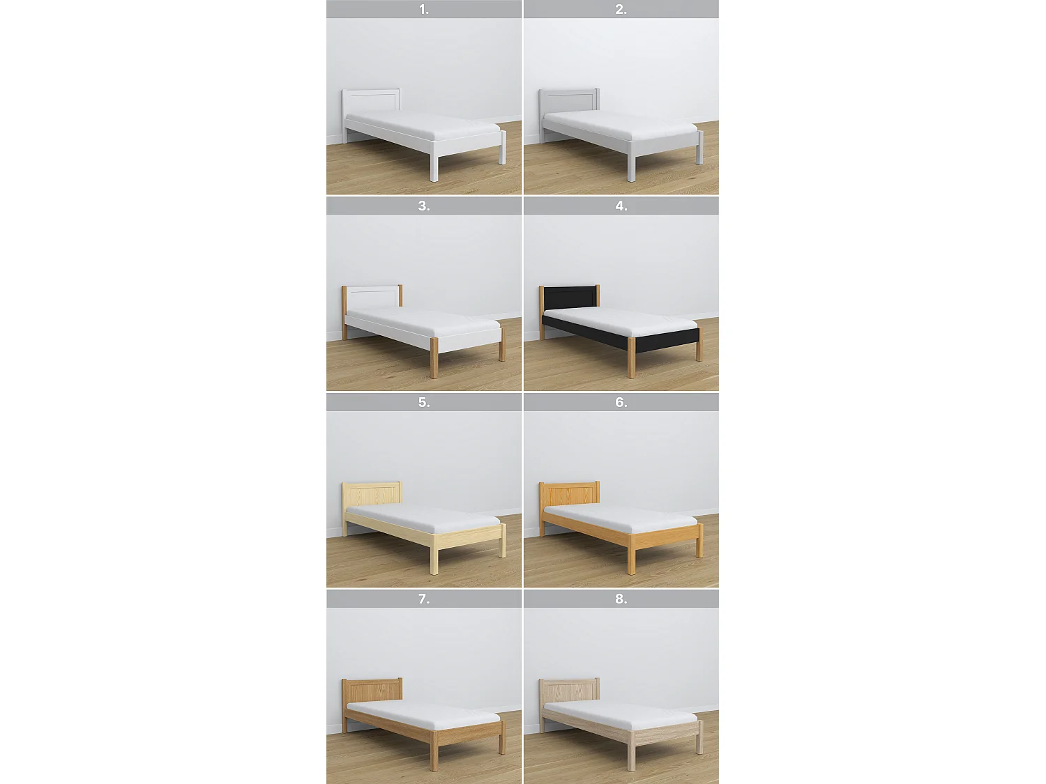 BETT N02 Sonoma Eiche 100x190