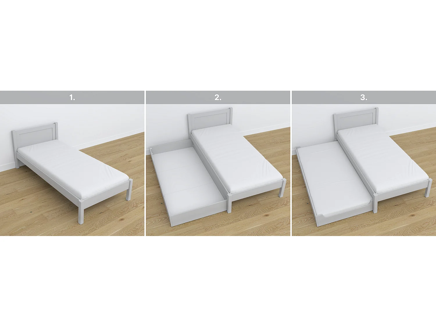 BETT N02 Grau 80x190