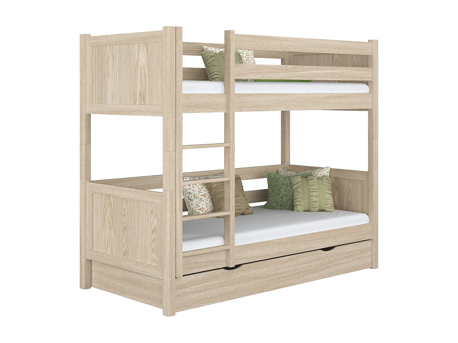 ETAGENBETT N02 mit Schublade Sonoma Eiche 120x180