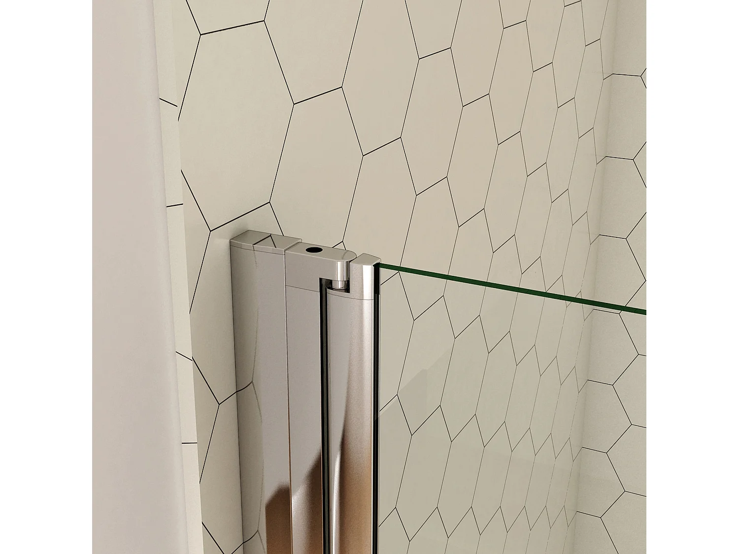 Duschkabine Eckeinstieg Dusche Duschabtrennnung Schwingtür Duschtür 6mm NaNo ESG Glas H 195cm 100X70cm