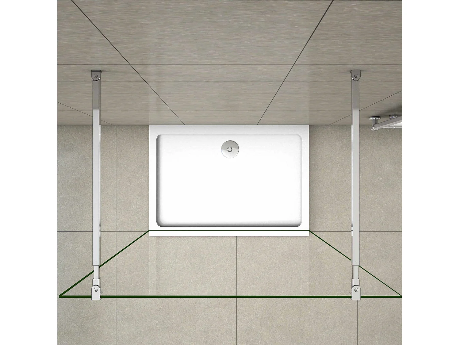 mit 2  73-120cm Stabilisator 8mm Nano Sicherheitsglas Walk in Duschwand Duschabtrennung 137.7x200cm