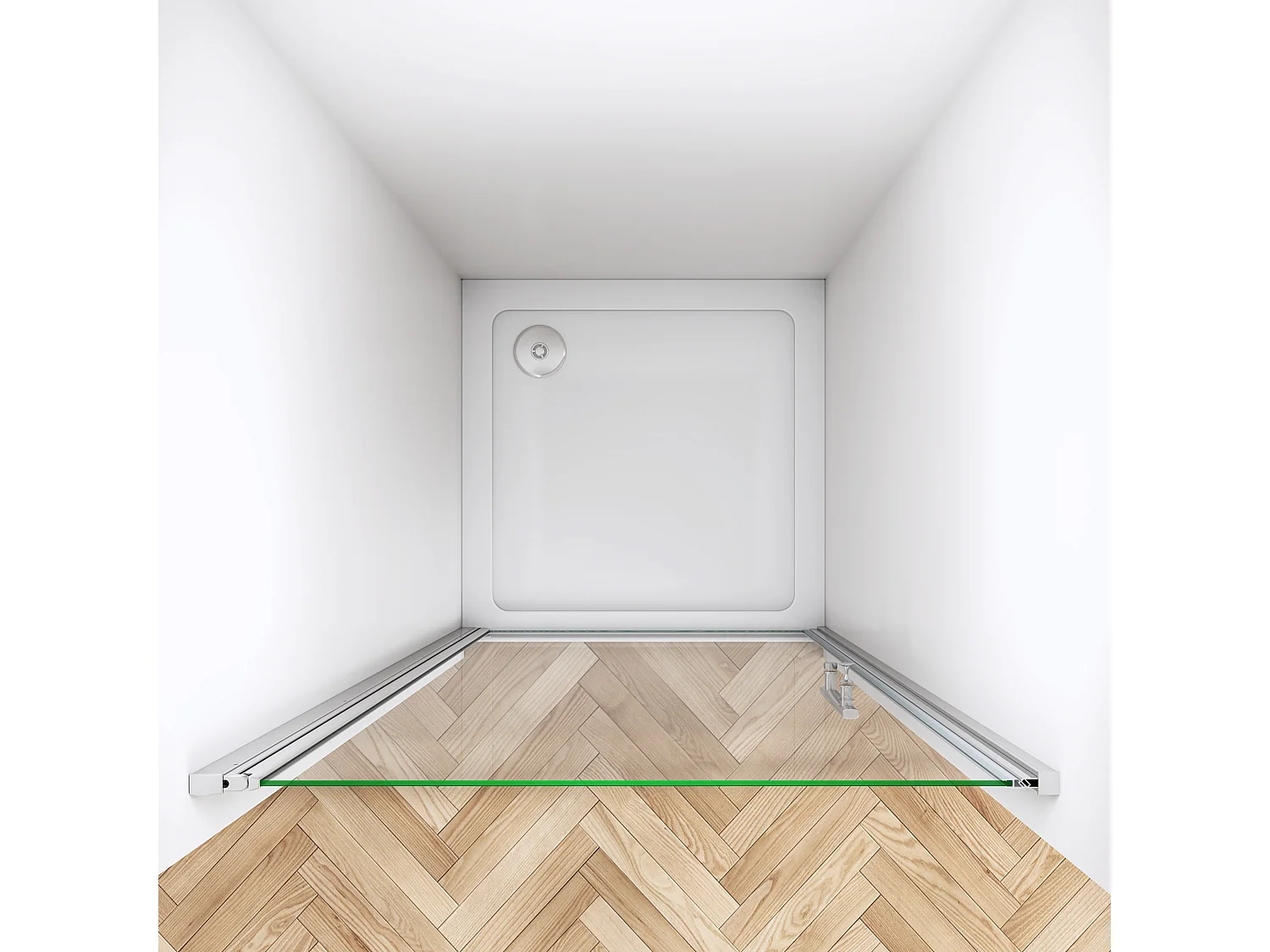 Duschtür Pendeltür Nischentür Duschabtrennung Duschkabine Schwingtür 6mm NaNo ESG 80X195cm