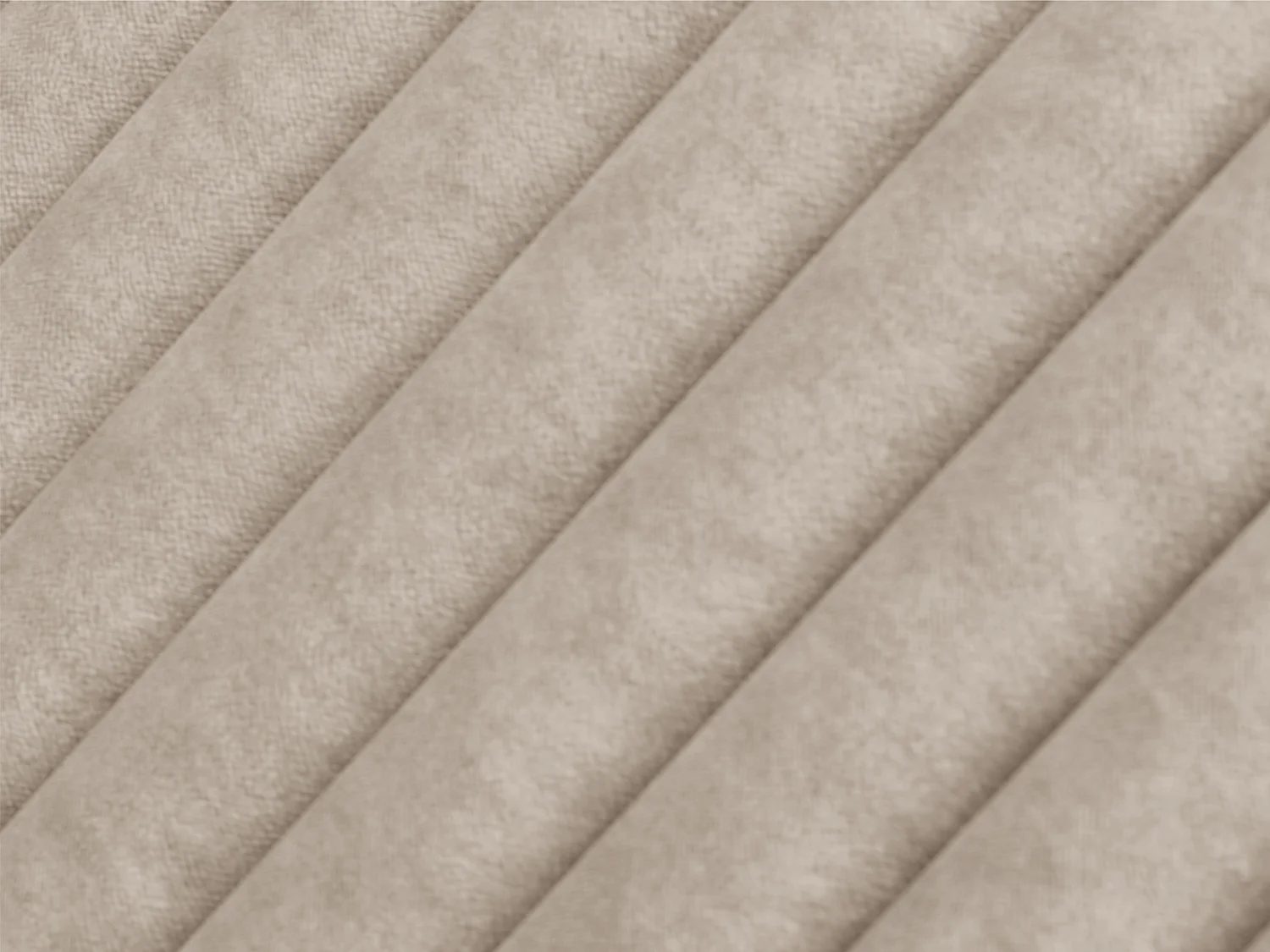 Cama com espaço de arrumação 120x190 cm com cabeceira de cama costuras verticais tecido taupe + colchão - SARAH