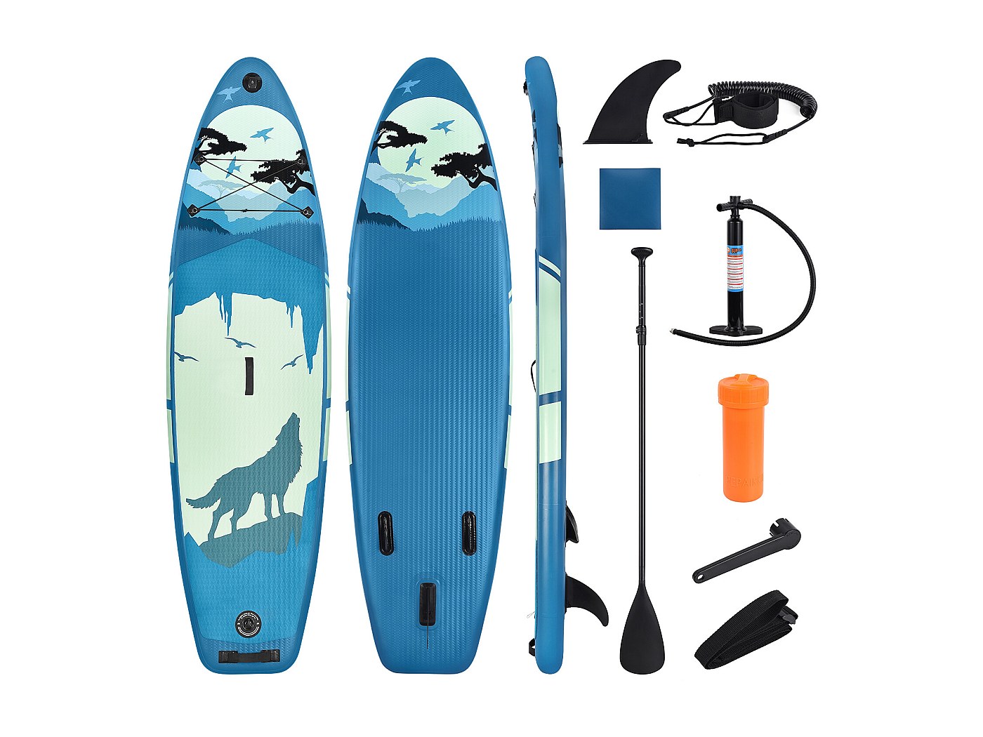 Guinzaglio Per Stand Up Paddle E Surf – Flessibile In PU 5mm, Lunghezza Max 3,5 M, Chiusura In Neoprene Regolabile