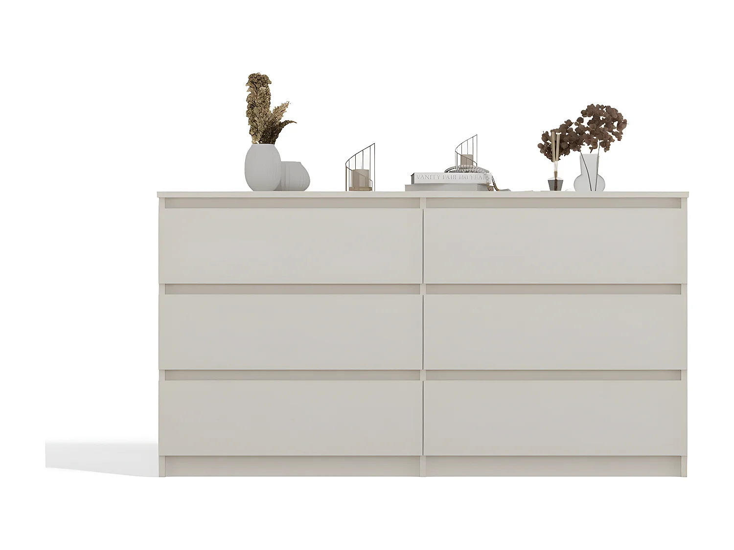 Komoda Malwa M6/140 |Kaszmir | 138x40x75 cm | 6 Szuflad