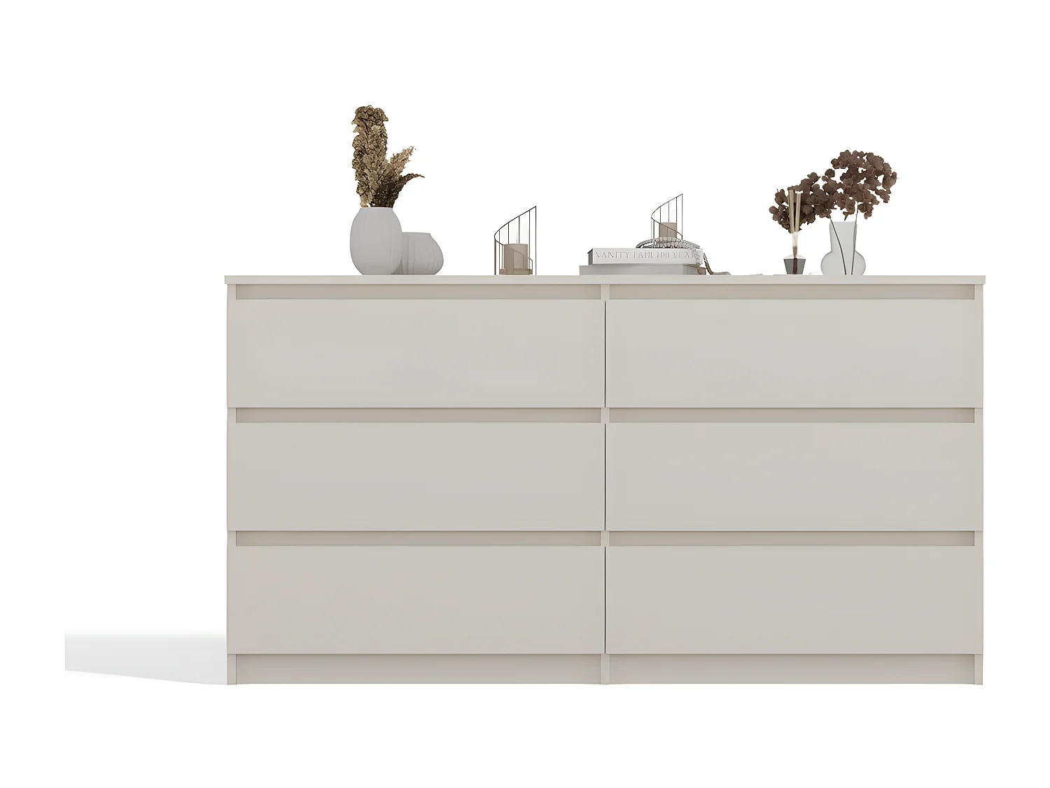 Komoda Malwa M6/140 |Kaszmir | 138x40x75 cm | 6 Szuflad