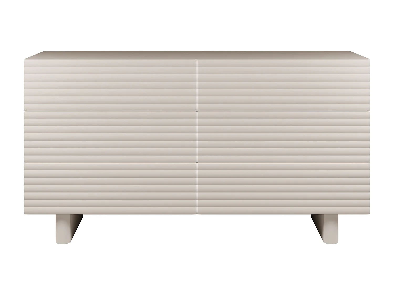 Comò 6 cassetti MDF Beige  - LUDIMA