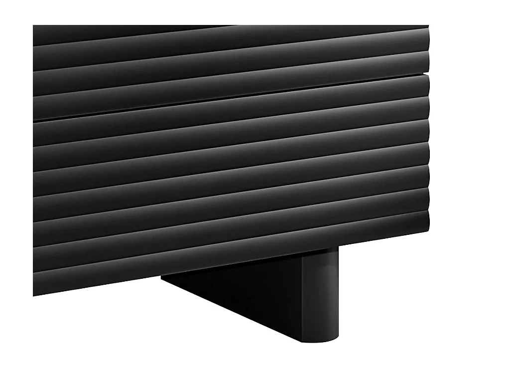 Cómoda de 6 cajones - MDF - Negro - LUDIMA