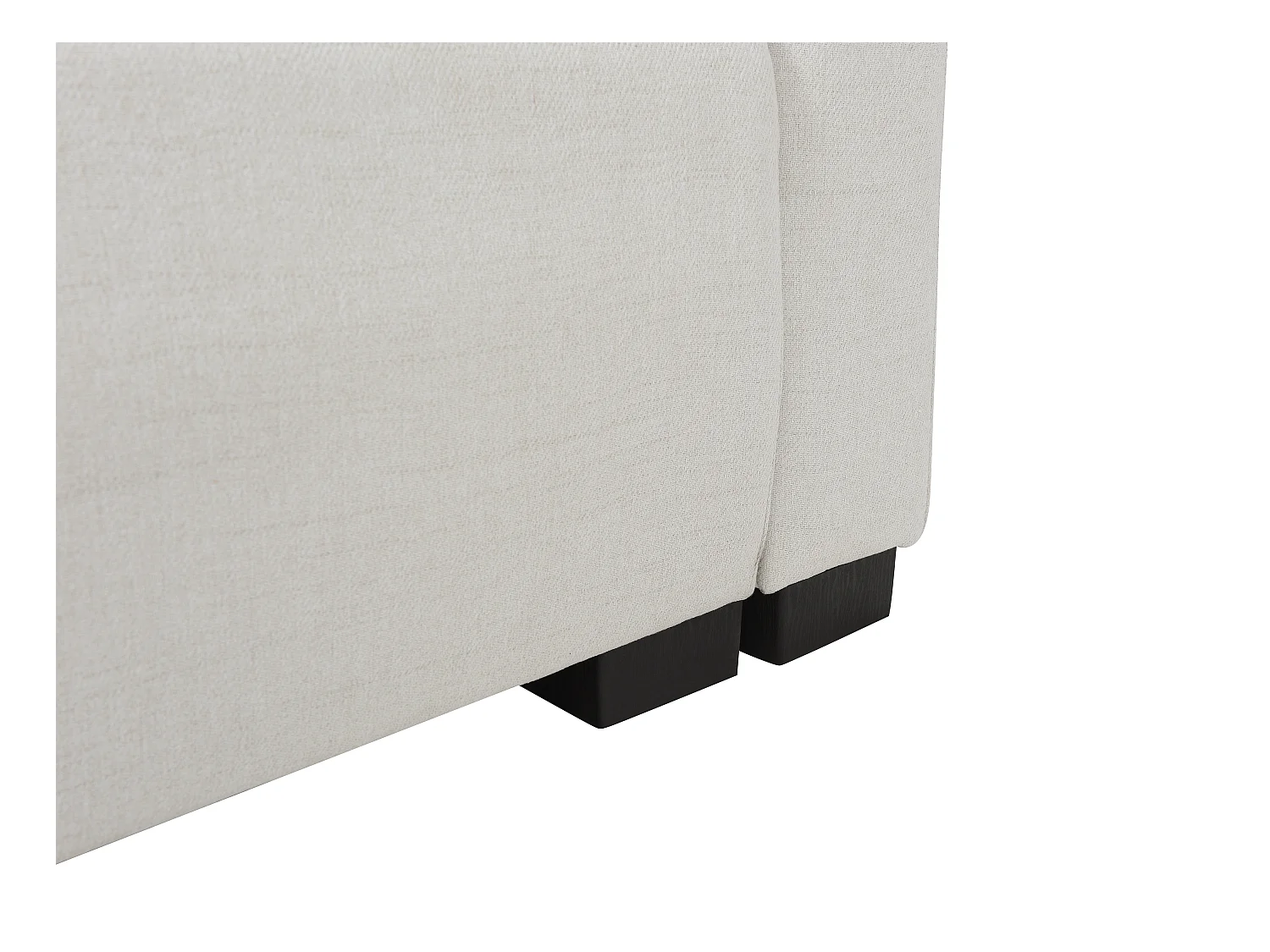 Ecksofa mit Schlaffunktion - Ecke wechselbar - Stoff - Beige - LADAZIA II