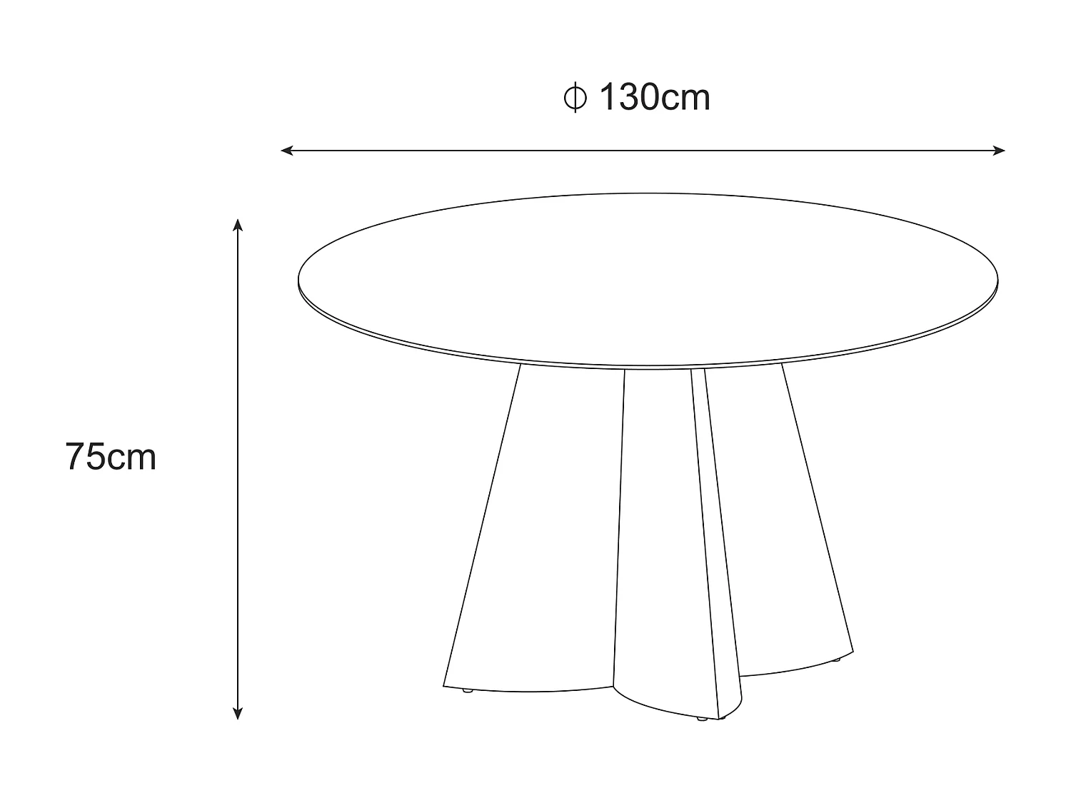 Table à manger CAPUCINE Chrome Marbre blanc