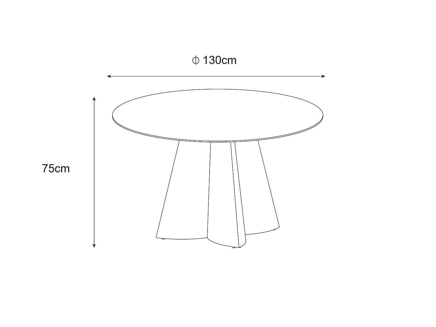 Table à manger CAPUCINE Chrome Marbre blanc