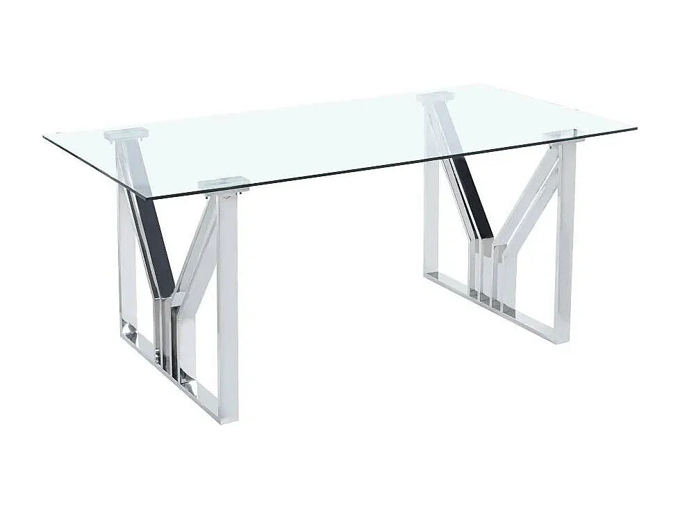 Table à manger IGREC Chrome transparent