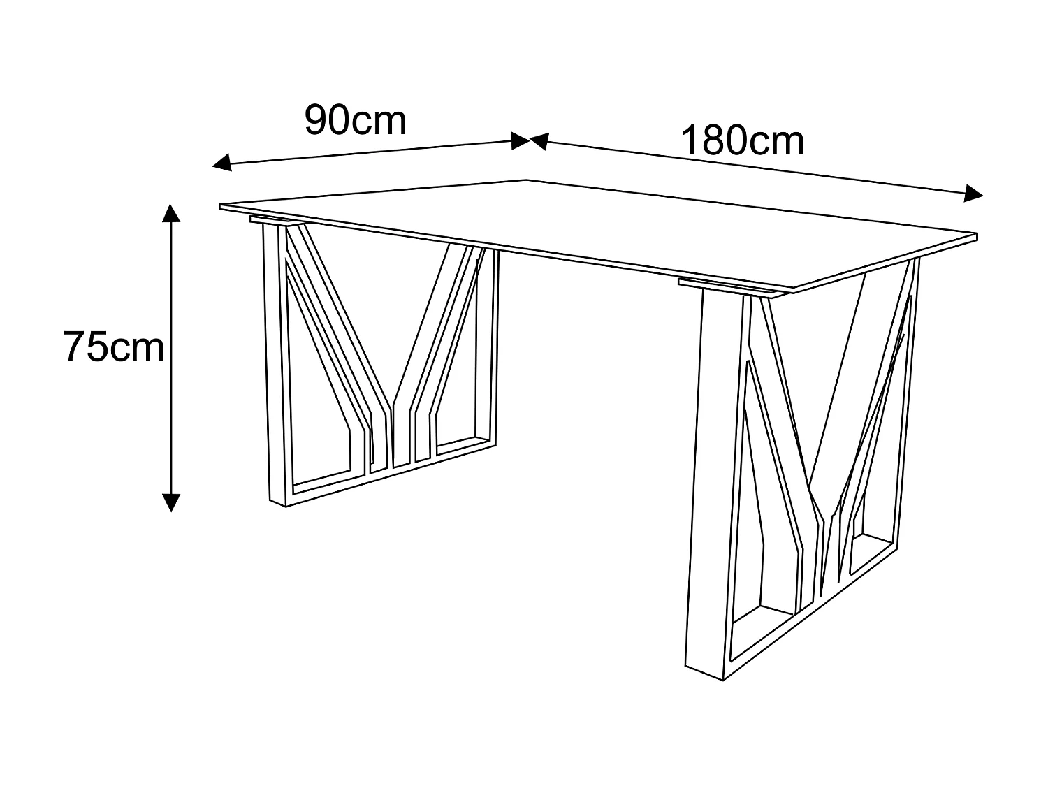 Table à manger IGREC Chrome transparent