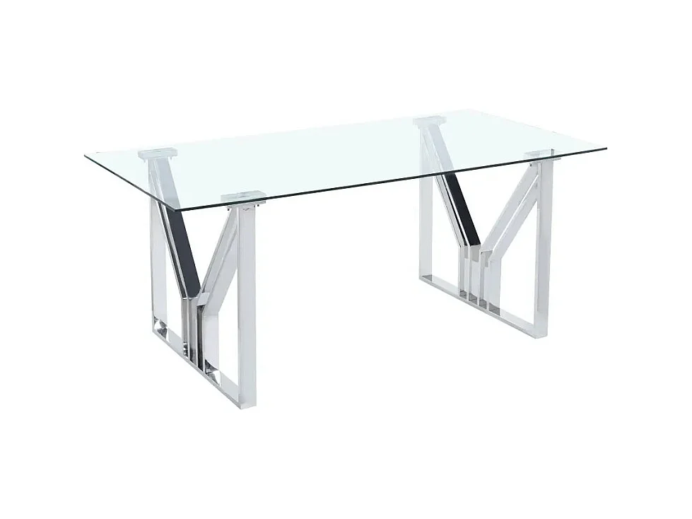 Table à manger IGREC Chrome transparent