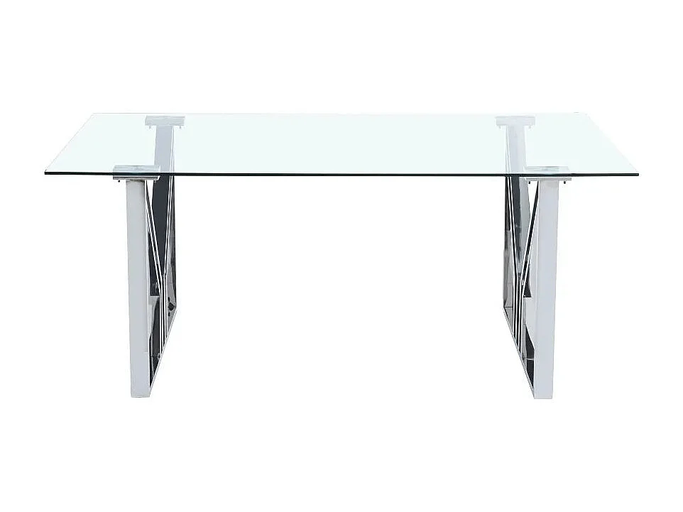 Table à manger IGREC Chrome transparent