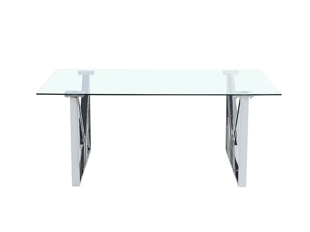 Table à manger IGREC Chrome transparent