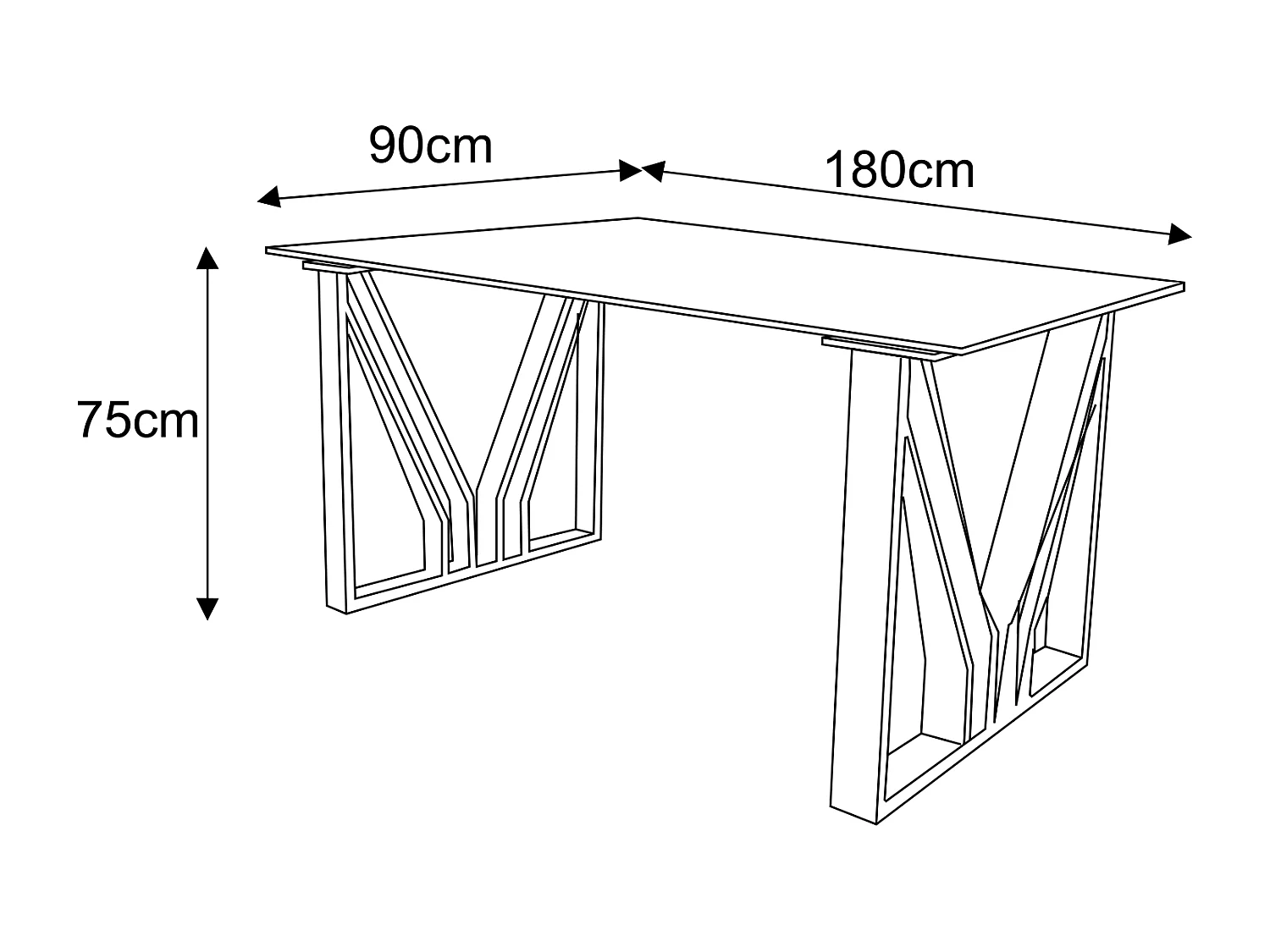 Table à manger IGREC Chrome transparent