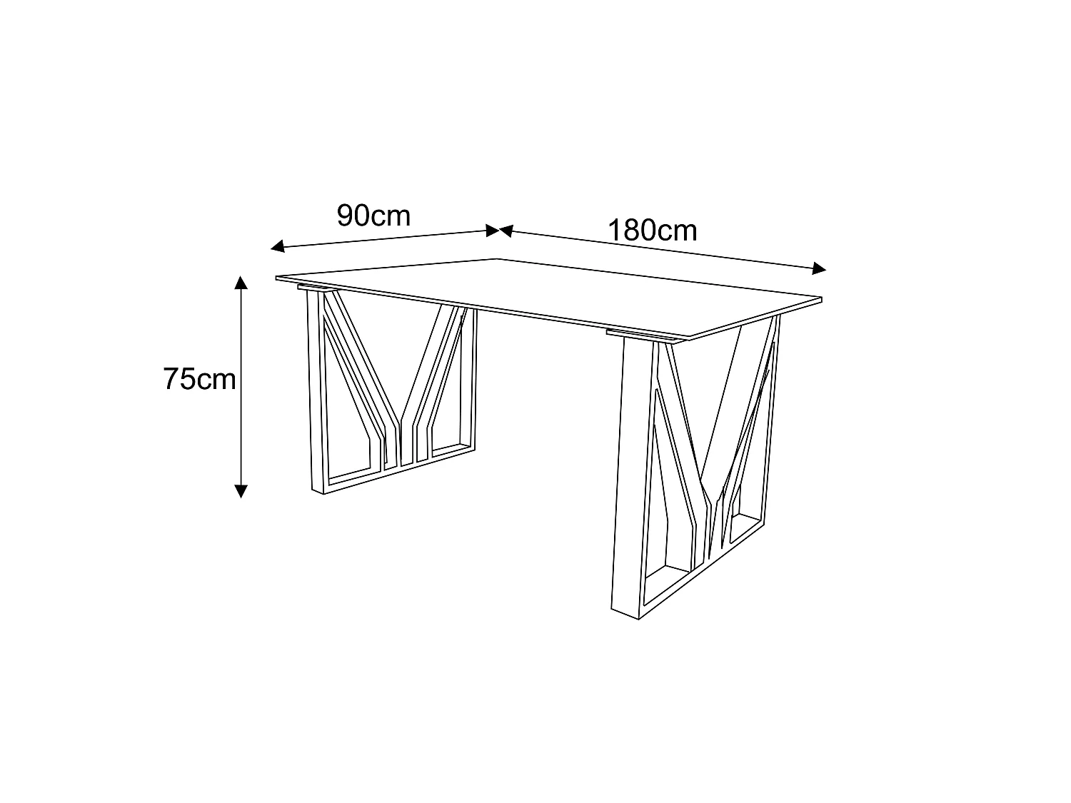 Table à manger IGREC Chrome transparent