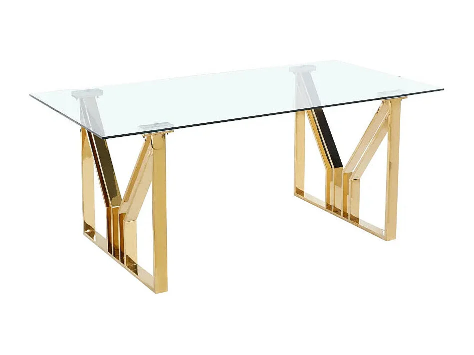 Table à manger IGREC Gold transparent