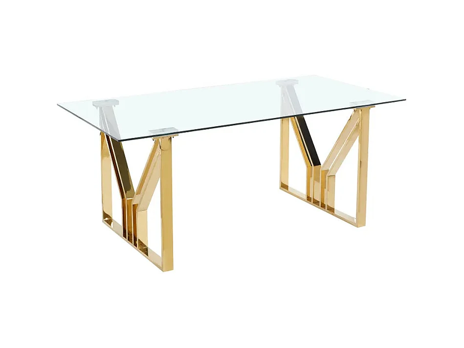 Table à manger IGREC Gold transparent