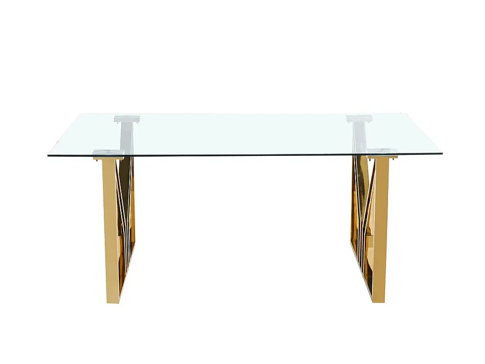 Table à manger IGREC Gold transparent