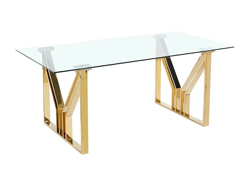 Table à manger IGREC Gold transparent