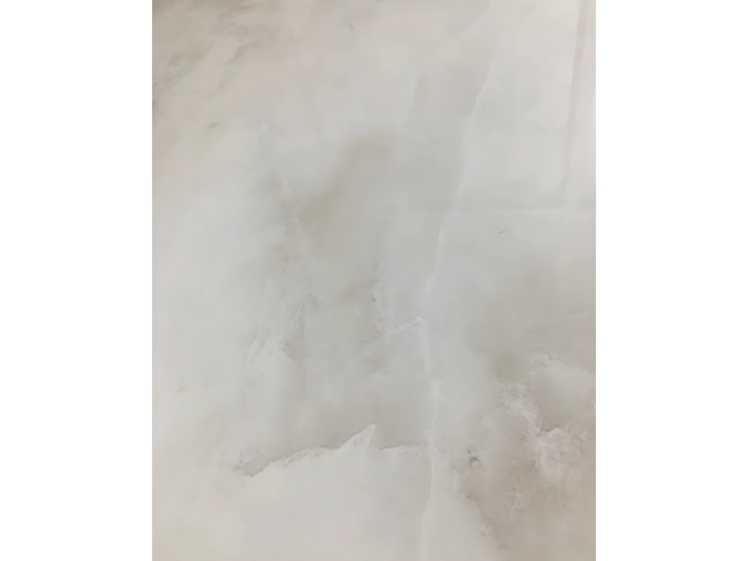 Table repas levanto 6 à 8 couverts plateau en verre marbré beige