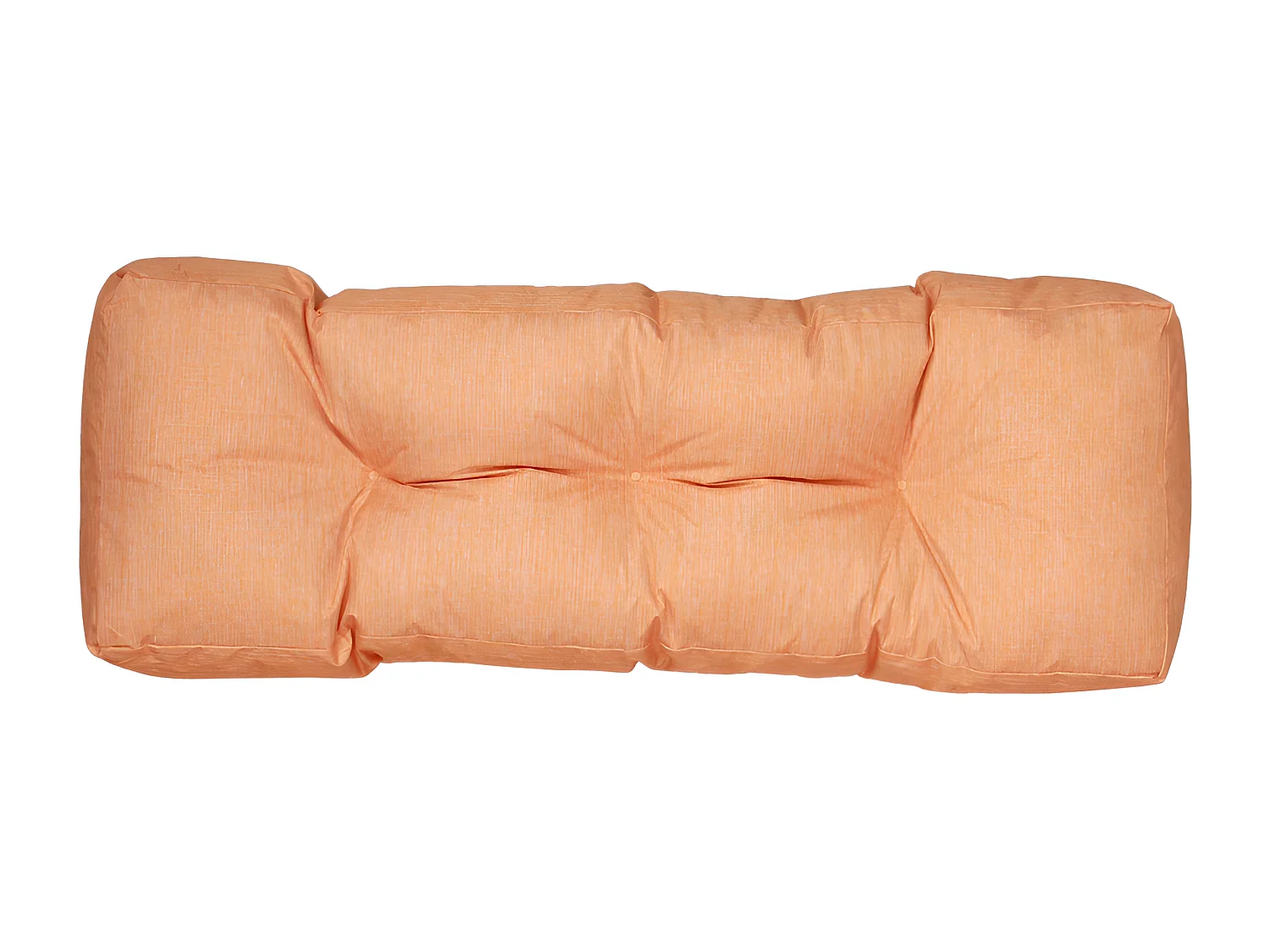 Coussins palette dossier en polyester 120x40x15 cm orange