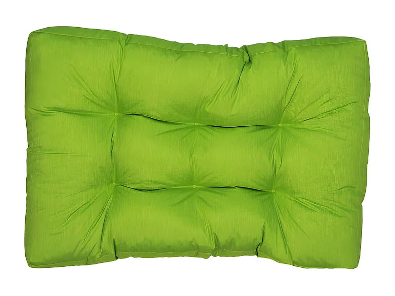 Coussins palette assise en polyester 120x80x15 cm vert