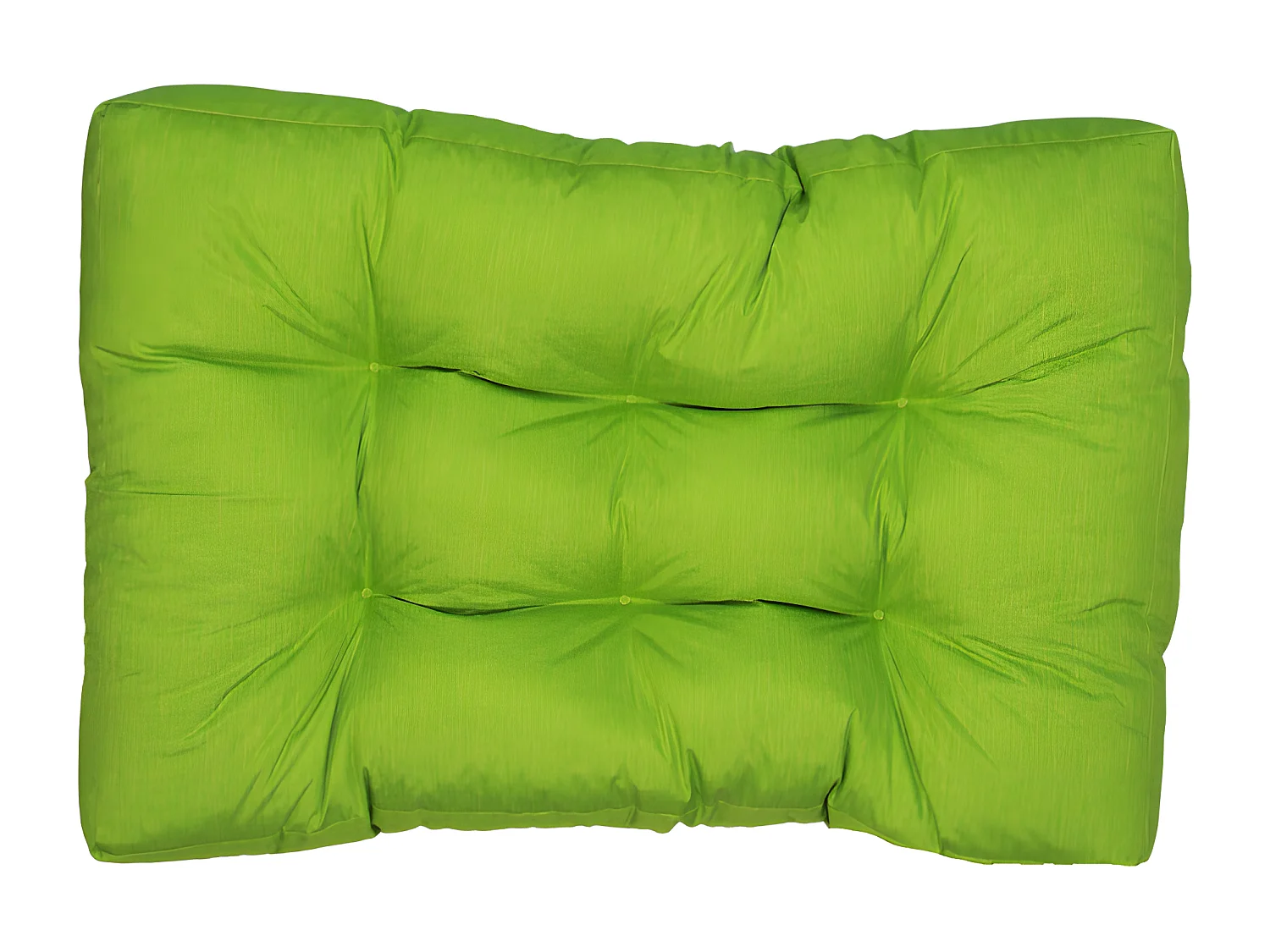 Coussins palette assise en polyester 120x80x15 cm vert
