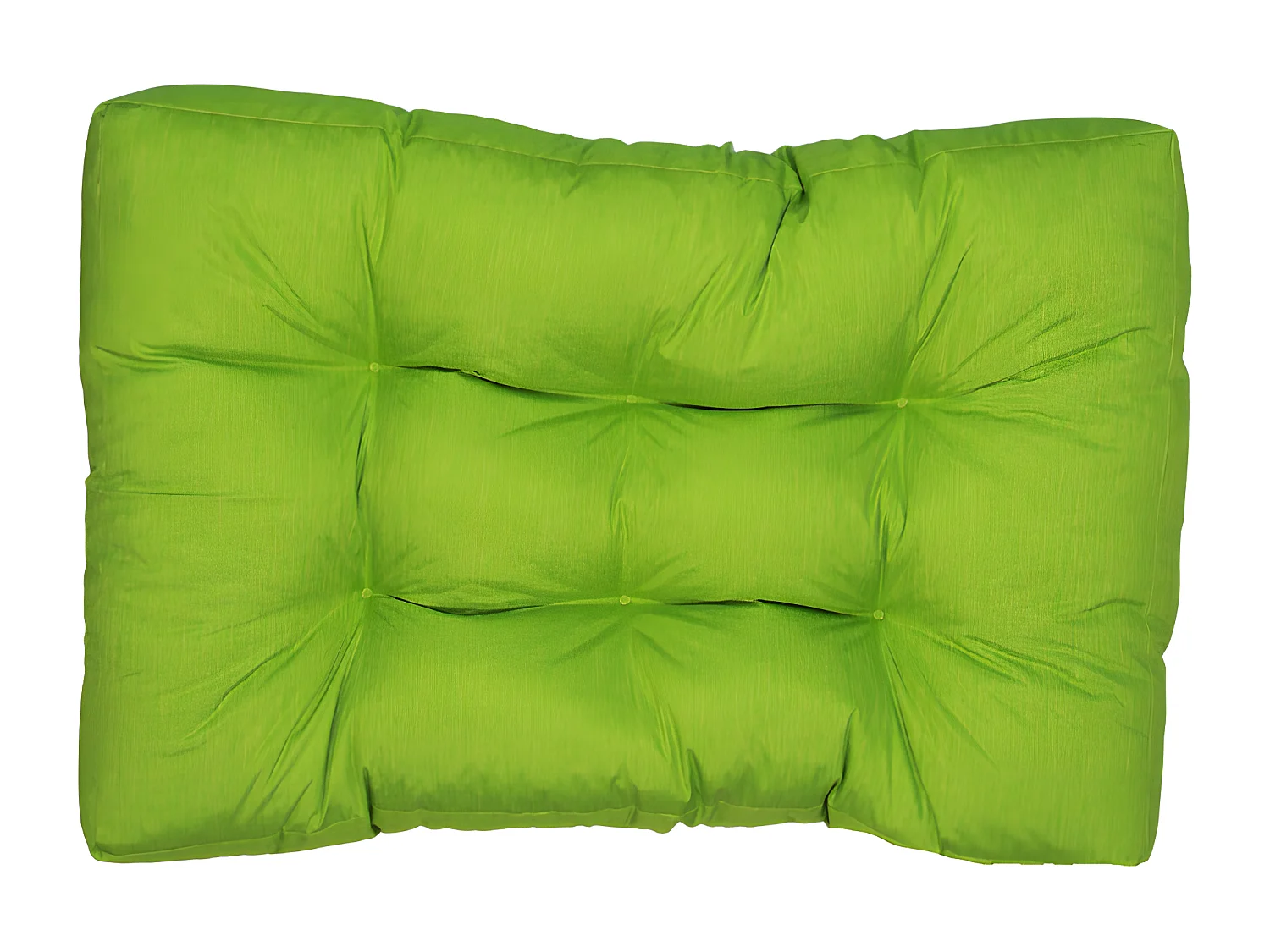 Coussins palette assise en polyester 120x80x15 cm vert