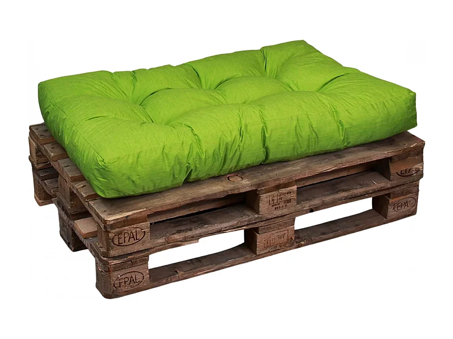 Groene polyester pallet kussen zitting 120x80x15 cm