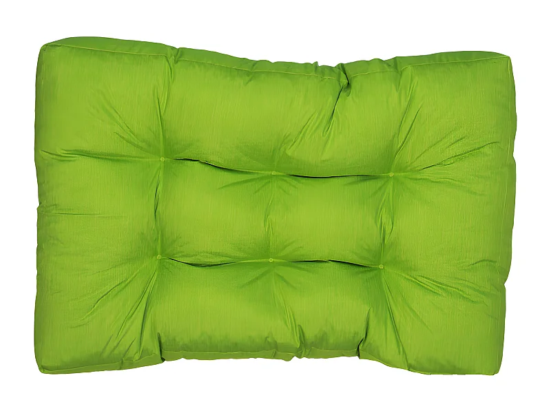 Coussins palette assise en polyester 120x80x15 cm vert