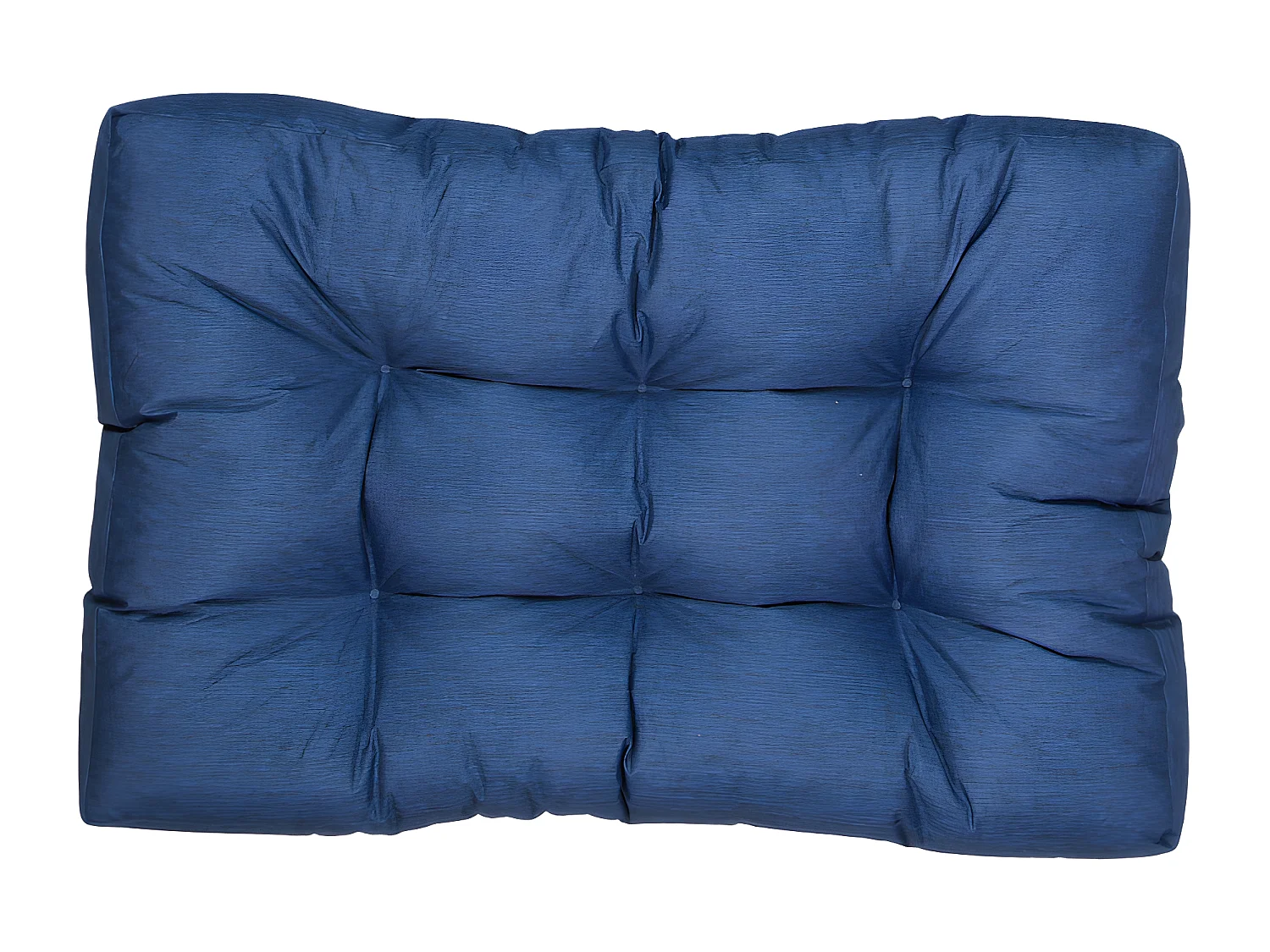 Blauwe polyester pallet kussen zitting 120x80x15 cm