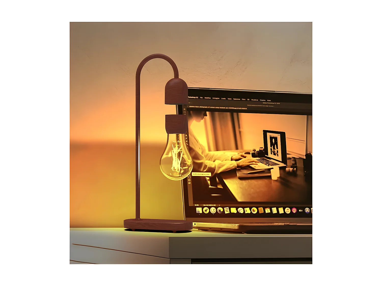 Lampe ampoule à led en lévitation NOFALL
