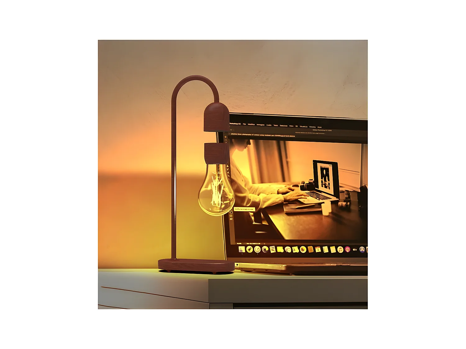 Lampe ampoule à led en lévitation NOFALL