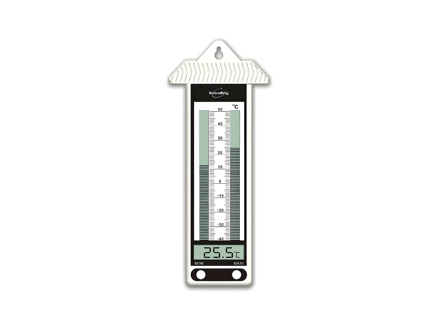 Thermomètre électronique MINI-MAXI blanc