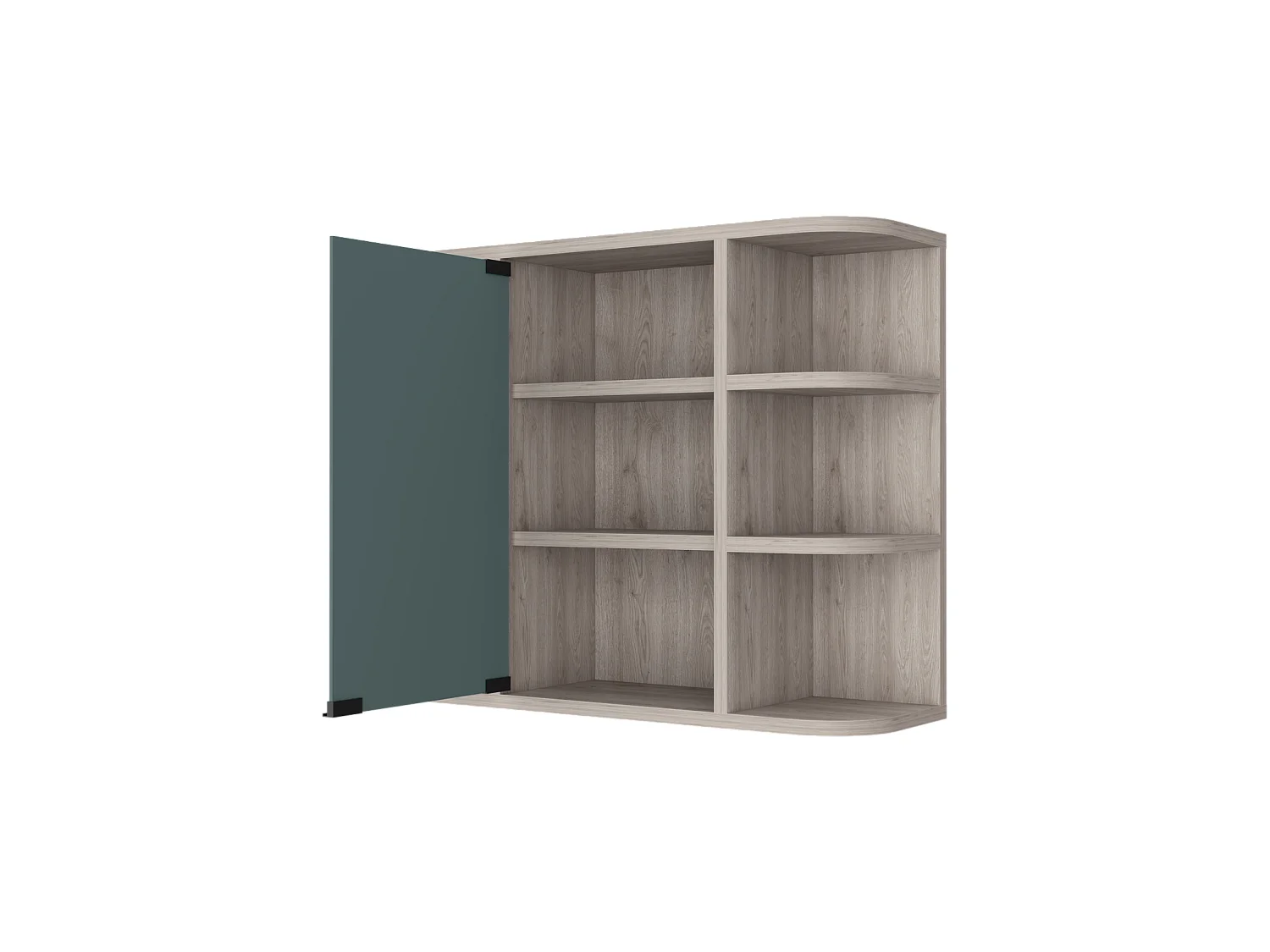 Botiquin Milan en melamina con espejo incluido y estantes , 50 cm  X 60 cm  X 19 cm  , Gris / plata