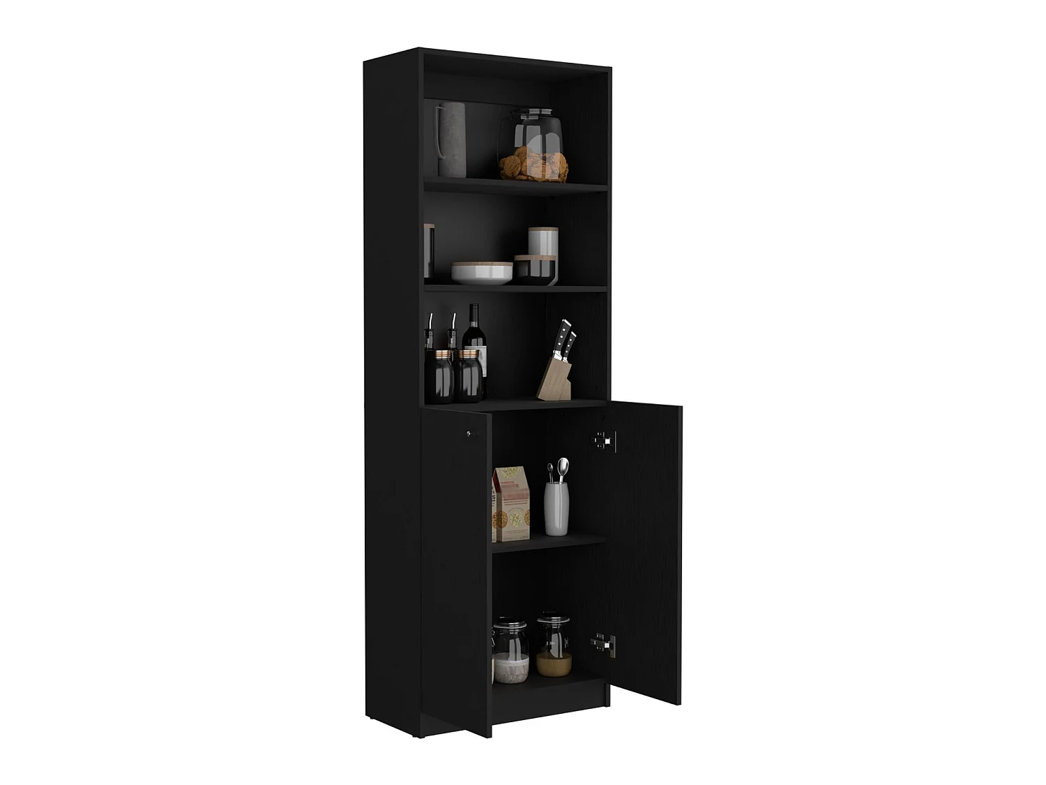 Estante Home de 181 cm com 2 portas, wengué