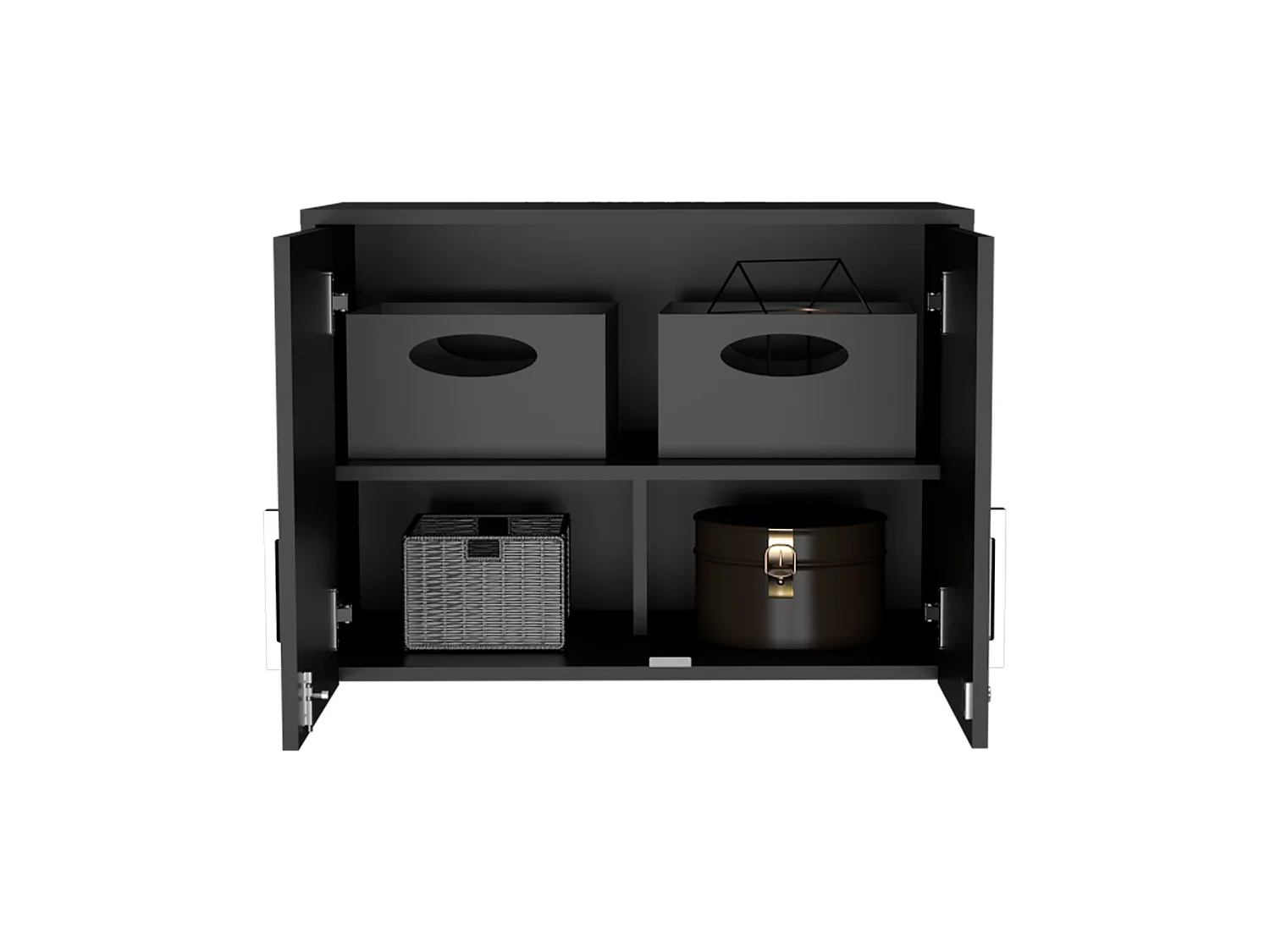 Armadio multiuso da 70 cm, nero
